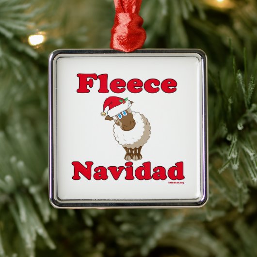 Fleece Navidad Metal Ornament Aus Metall (Baum)