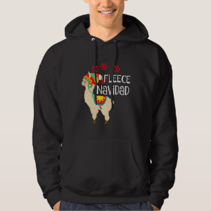 Fleece Navidad Niedlich Llama Weihnachten Hoodie