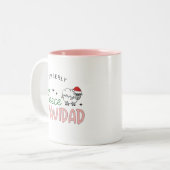 Fleece navidad niedliche Weihnachten anpassbar Zweifarbige Tasse (Vorderseite Links)