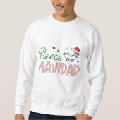 Fleece navidad niedliche Weihnachten Sweatshirt (Vorderseite)