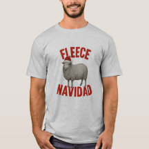 Fleece Navidad Schaf Pun Weihnachten T-Shirt