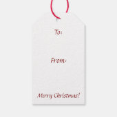 Fleece Navidad Sheep Lamb Santa Geschenkanhänger (Rückseite)