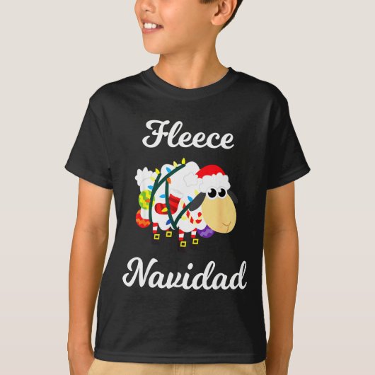 Fleece Navidad Shirt Funny Feliz Mexican Christmas (Vorderseite)