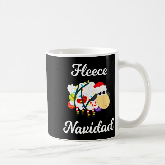 Fleece Navidad Shirt Funny Feliz Mexican Christmas Kaffeetasse (Rechts)