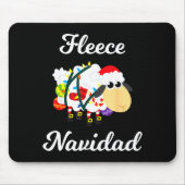 Fleece Navidad Shirt Funny Feliz Mexican Christmas Mousepad (Vorne)