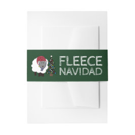 Fleece Navidad, spanischer Stil Weihnachten Einladungsbanderole