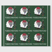 Fleece Navidad, spanischer Stil Weihnachten Geschenkpapier (Flach)