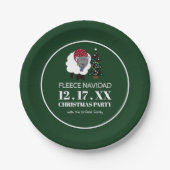 Fleece Navidad, spanischer Stil Weihnachten Pappteller (Vorderseite)