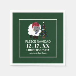 Fleece Navidad, spanischer Stil Weihnachten Serviette