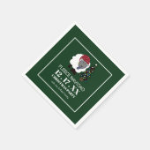 Fleece Navidad, spanischer Stil Weihnachten Serviette (Ecke)