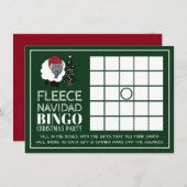 Fleece Navidad, Spanisches Party Bingo Einladung (Vorne/Hinten)