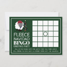 Fleece Navidad, Spanisches Party Bingo Einladung