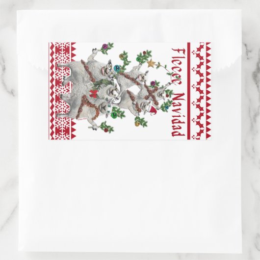 Fleece Navidad Stickers (Tasche)