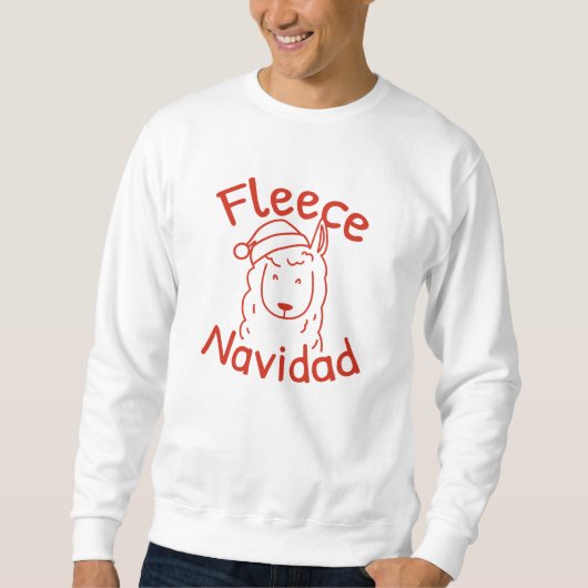 Fleece Navidad Sweatshirt (Vorderseite)