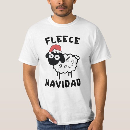 Fleece Navidad T-Shirt (Vorderseite)