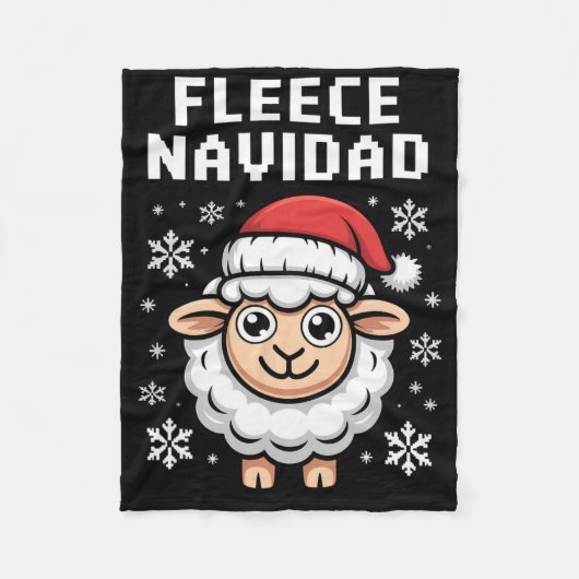 Fleece Navidad Ugly Sweater Christmas Sheep Holida (Vorderseite)