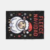 Fleece Navidad Ugly Sweater Funny Christmas Sheep (Vorderseite (Horizontal))