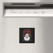 Fleece Navidad Ugly Sweater Funny Christmas Sheep Magnet (In Situ (Geschirrspüler))