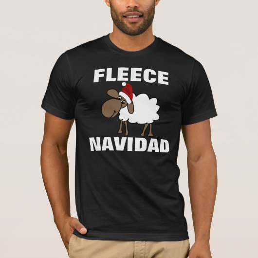 FLEECE NAVIDAD Weihnachts-T - Shirt (Vorderseite)