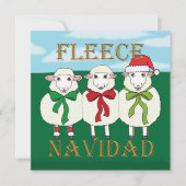 Fleece Navidad - Weihnachtskarte (Vorderseite)