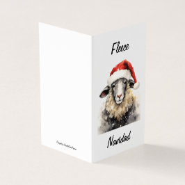 Fleece Navidad Weihnachtskarte
