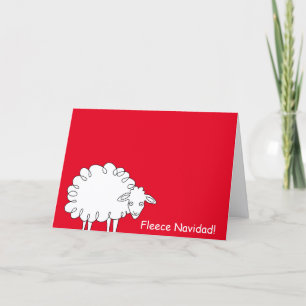 Fleece Navidad Weihnachtskarte Karte