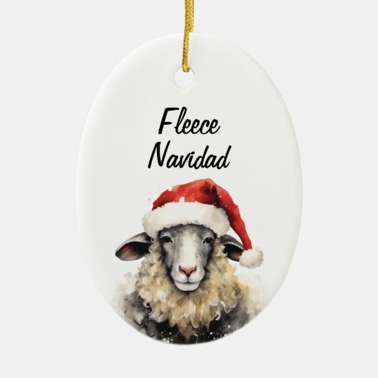 Fleece Navidad Weihnachtsschmuck (Vorne)