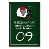 Fleece Navidad, Weihnachtstisch im spanischen Stil Tischnummer (Rückseite)