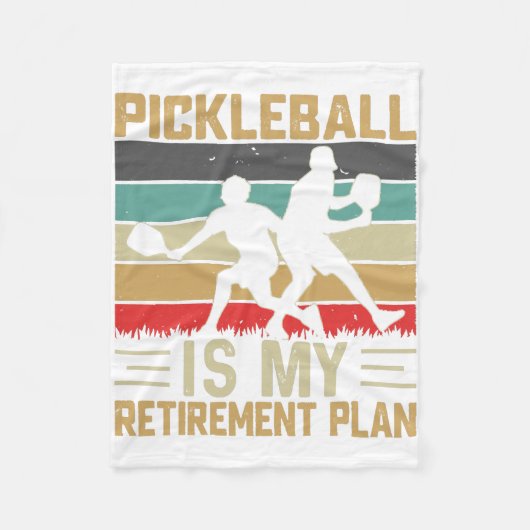 Fleece Pickleball ist mein Ruhestandsplan Funny Pi (Vorderseite)