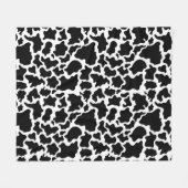 Fleece-Schwarz-Weiß-Kuh Fleecedecke (Vorderseite (Horizontal))