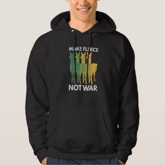 Fleece statt Krieg für einen Lama Hoodie