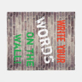 Fleece-umfassender roter fleecedecke (Vorderseite (Horizontal))