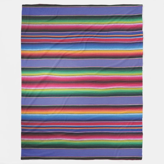 Fleece umfassender Serape Streifen-Druck-helles (Vorderseite)