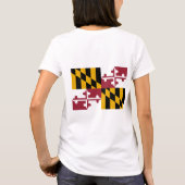 Fleece Zip Jogger Fahne von Maryland, USA T-Shirt (Rückseite)