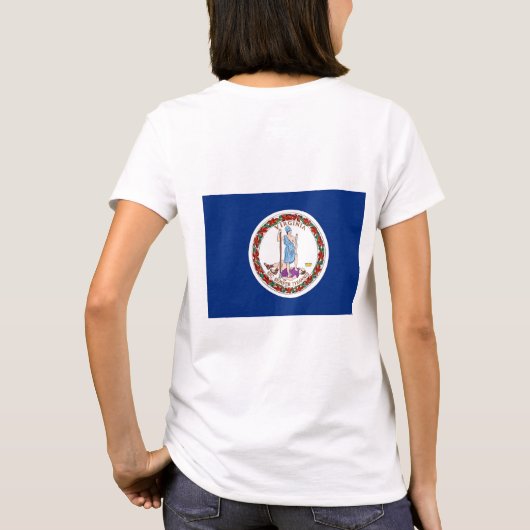 Fleece Zip Jogger Fahne von Virginia T-Shirt (Rückseite)