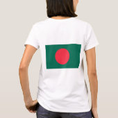 Fleece Zip Jogger mit Flagge Bangladeschs T-Shirt (Rückseite)