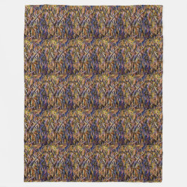 FleeceBlanketCarnivalGlassGrassWithOrangeMoldFungu Fleecedecke