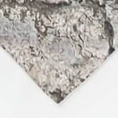 Fleecedecke aus Bartenholz (Ecke)