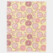 Fleecedecke aus Citrus Pattern (Vorderseite)