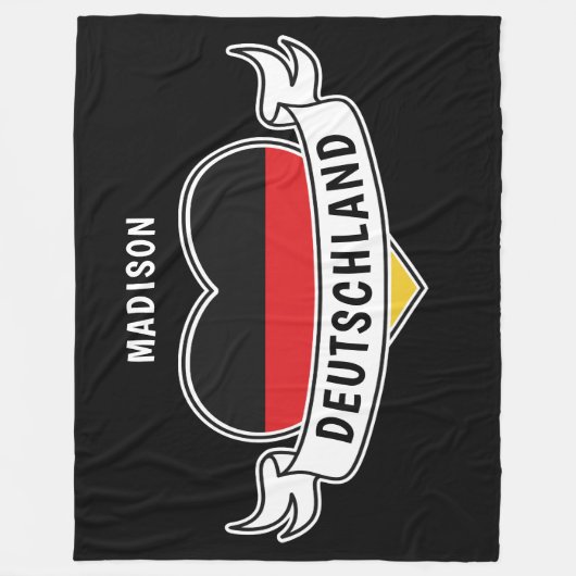 Fleecedecke aus Lieben (Vorderseite)