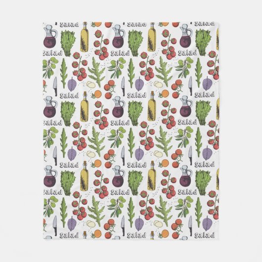 Fleecedecke aus Salad Pattern (Vorderseite)