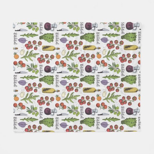 Fleecedecke aus Salad Pattern (Vorderseite (Horizontal))