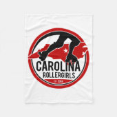 Fleecedecke Carolinas Rollergirls (Vorderseite)