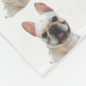 Fleecedecke der französischen Bulldogge (Ecke)