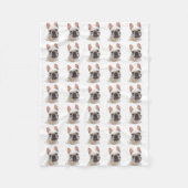 Fleecedecke der französischen Bulldogge (Vorderseite)