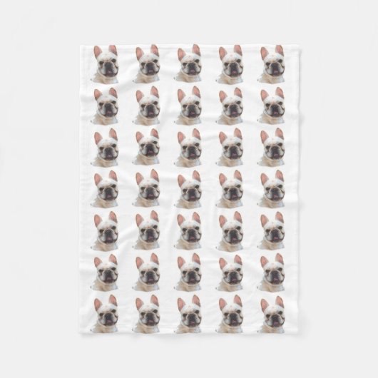 Fleecedecke der französischen Bulldogge (Vorderseite)