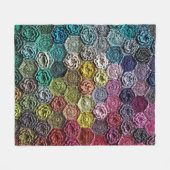 Fleecedecke der Häkelarbeit no2 (Vorderseite (Horizontal))