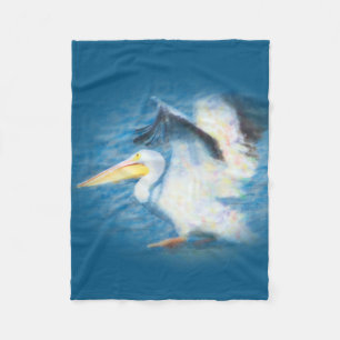 Fleecedecke des Watercolorpelikans 17