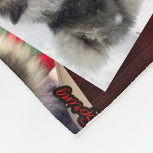 Fleecedecke - Februar (Ecke)