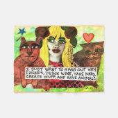 Fleecedecke. Fleecedecke (Vorderseite (Horizontal))